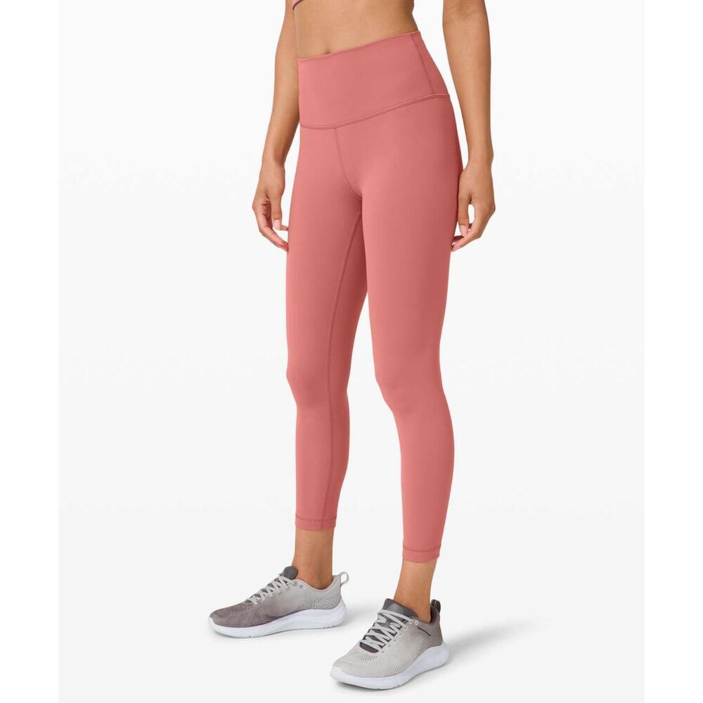 lululemon Wunder Train HR Tight 25" Size 4 Brier Rose W5CR7S Everlux Leggings